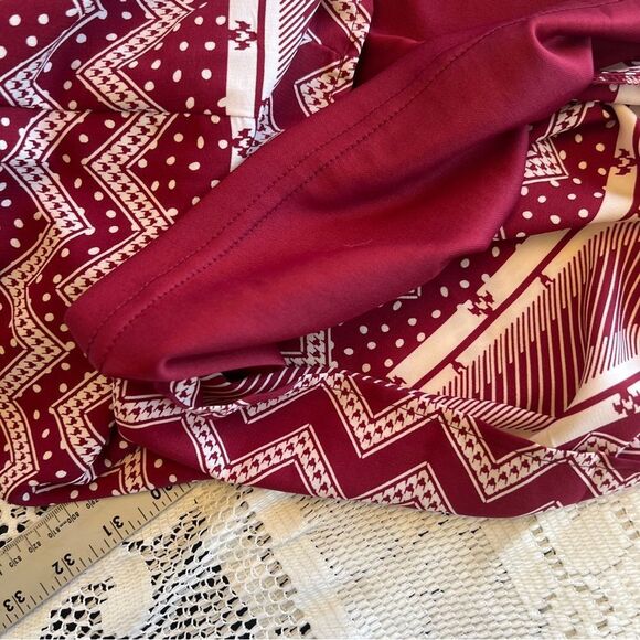 Pink Owl Polka Dot and Chevron Dress Women's Size Small - Picture 7 of 9